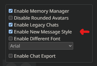 New Message Style