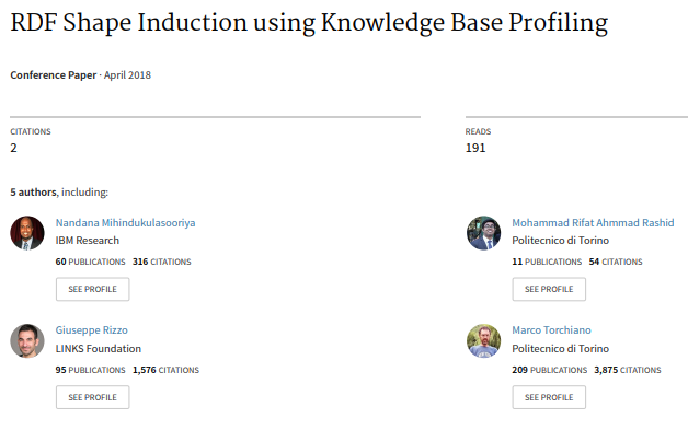 论文阅读07 RDF Shape Induction using Konwledge Base