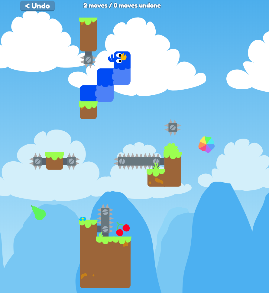 Reimplemented Snakebird game