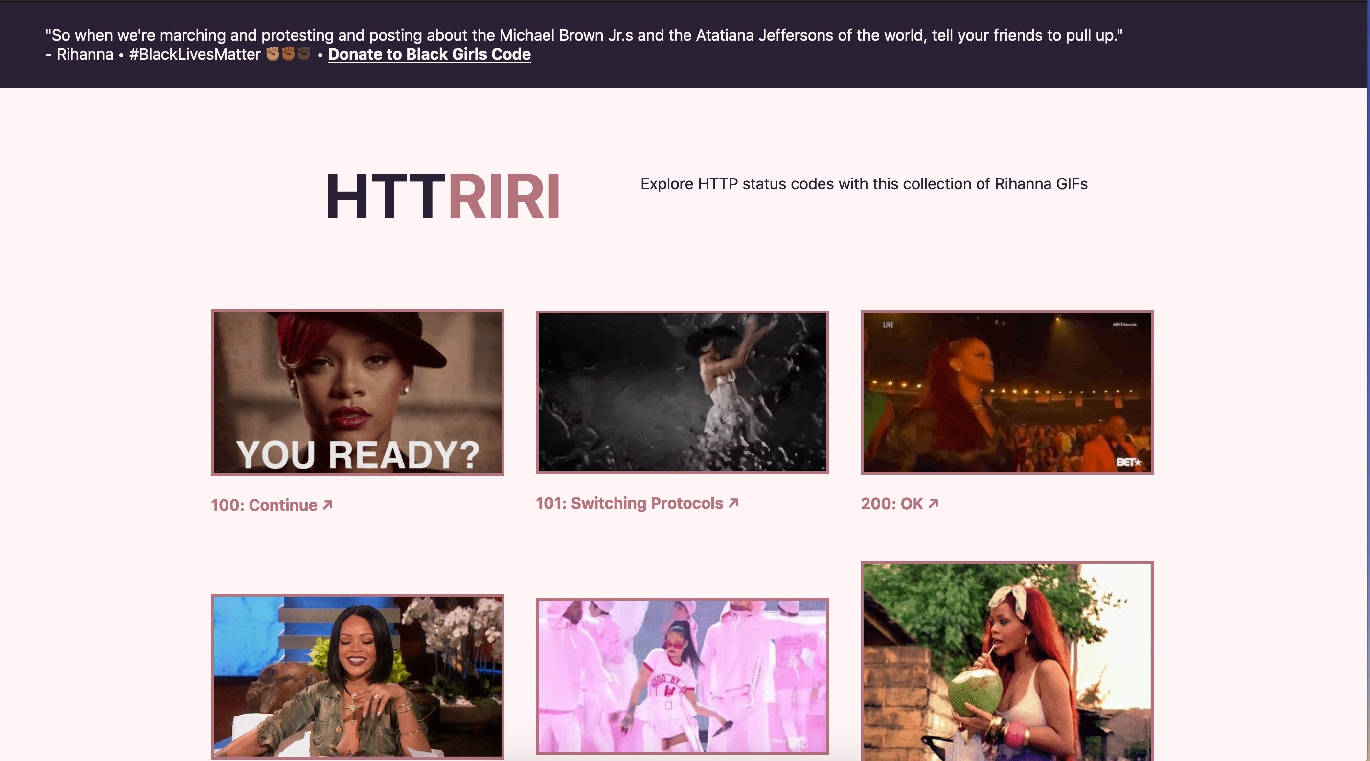 screenshot of HTTRiRi website