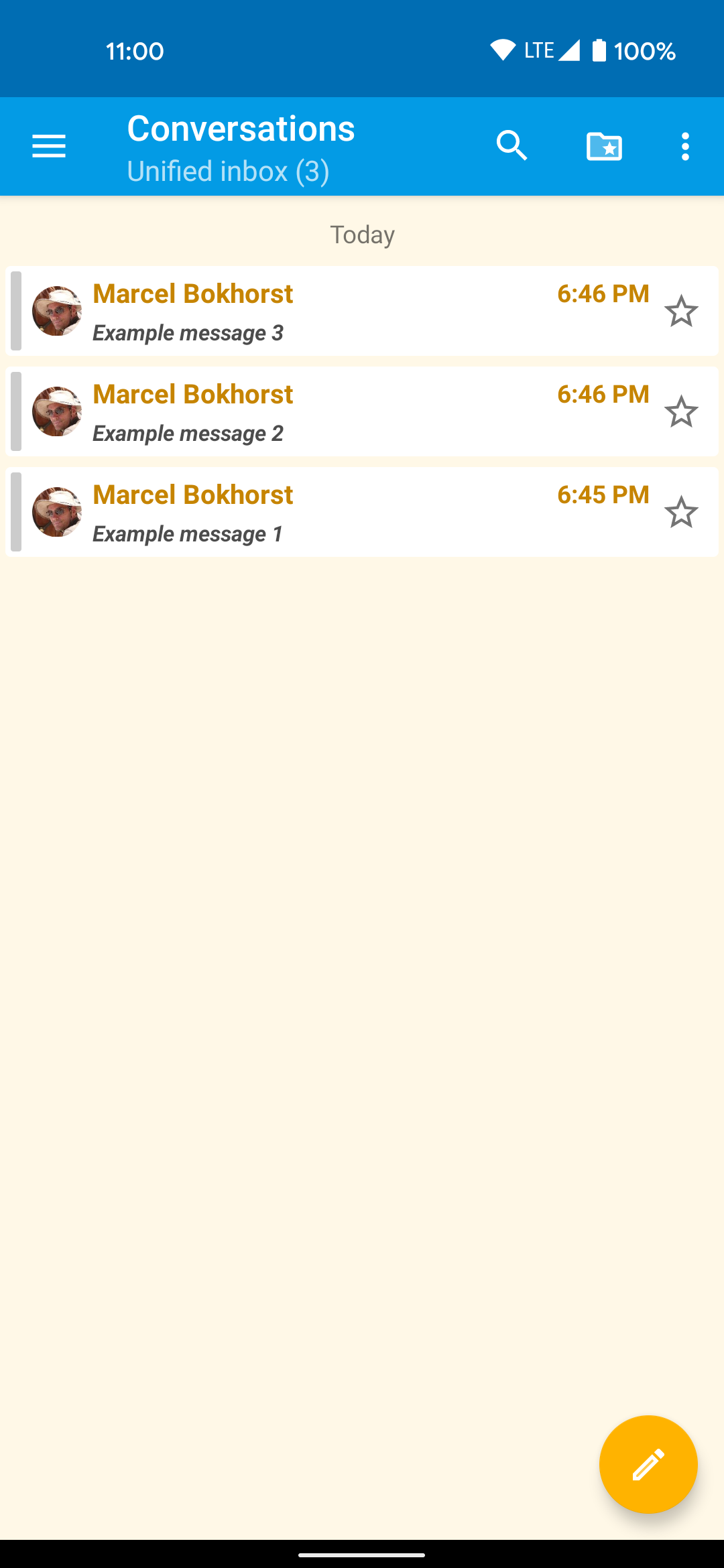 Screenshot 5 of FairEmail — opens full size