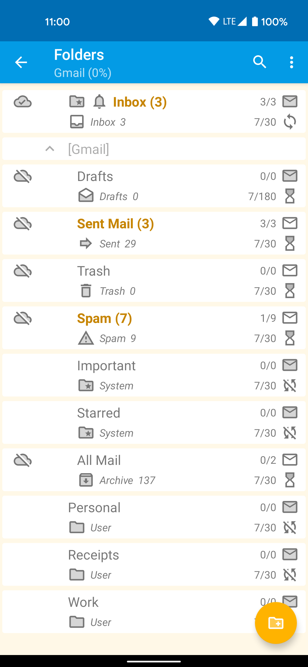 Screenshot 6 of FairEmail — opens full size