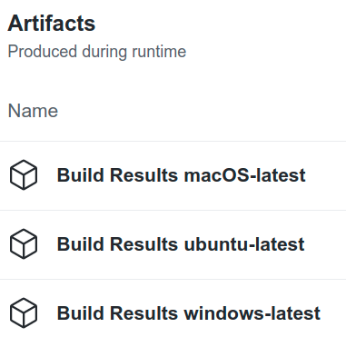 artifact packages examples