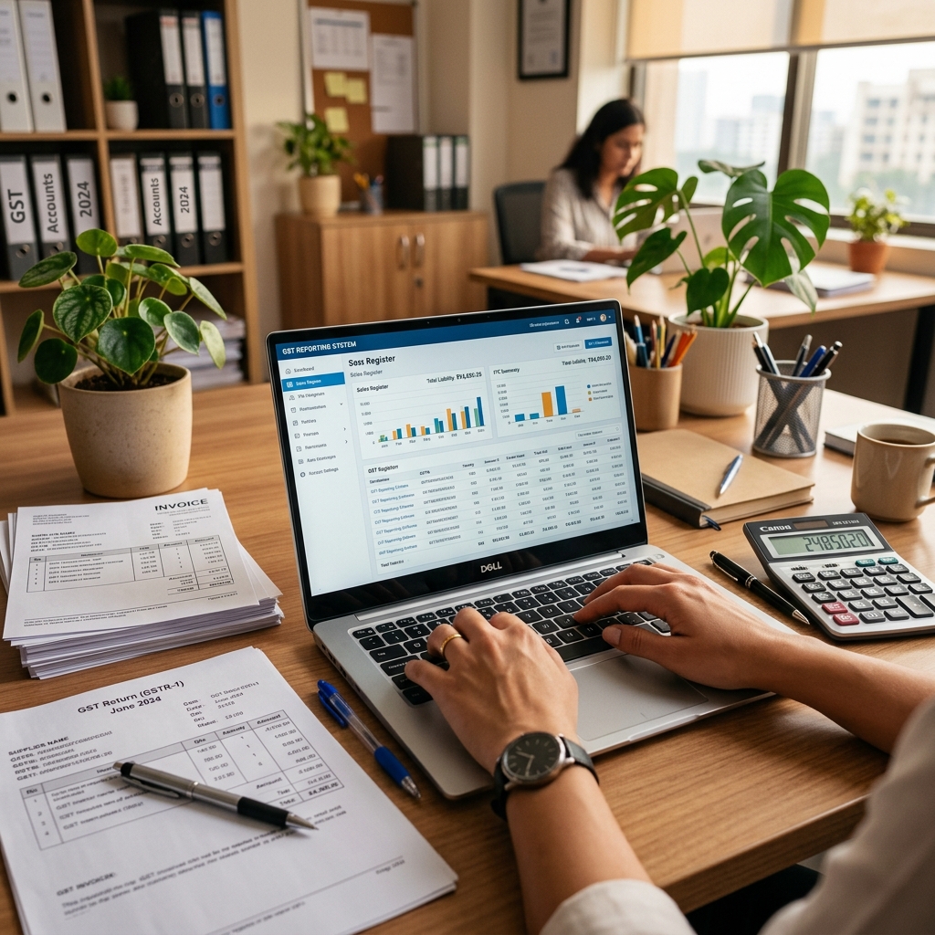 Working on GST reporting software