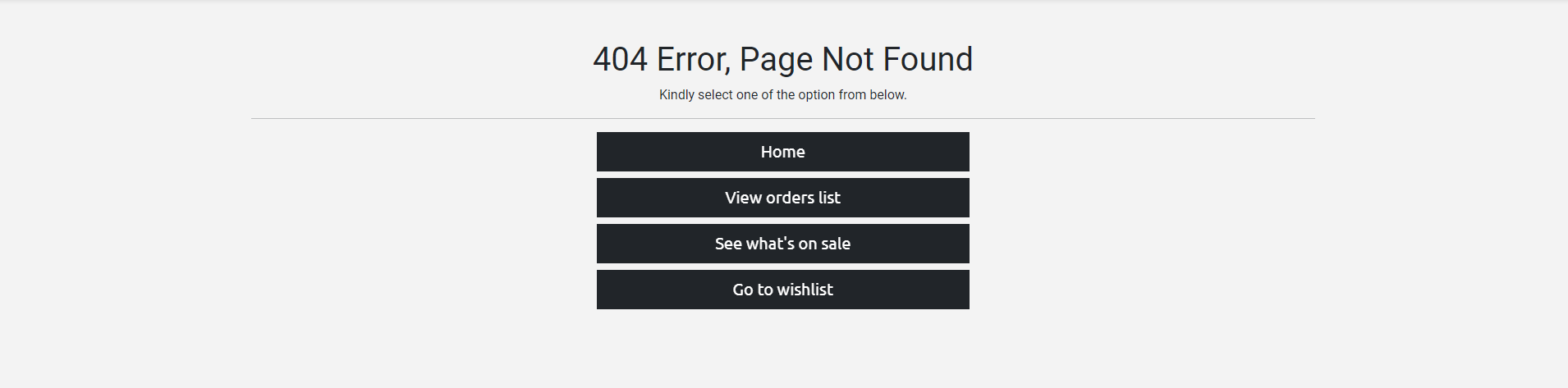 Error Pages