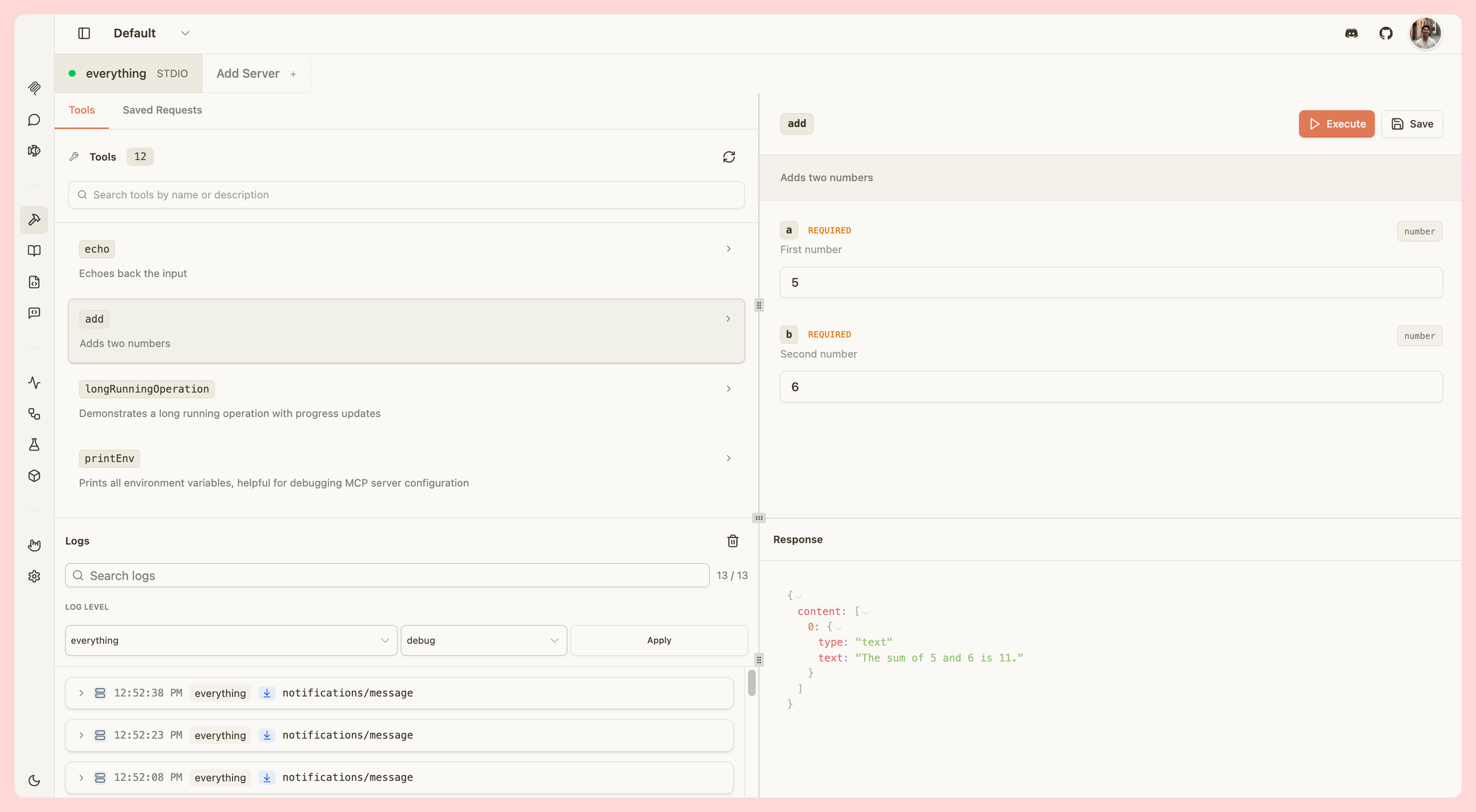 MCPJam LLM playground