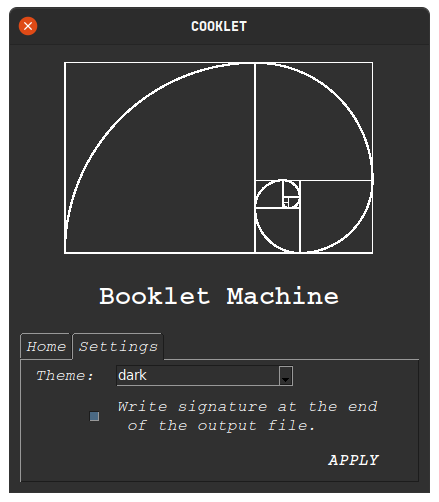 Settings - Dark Theme