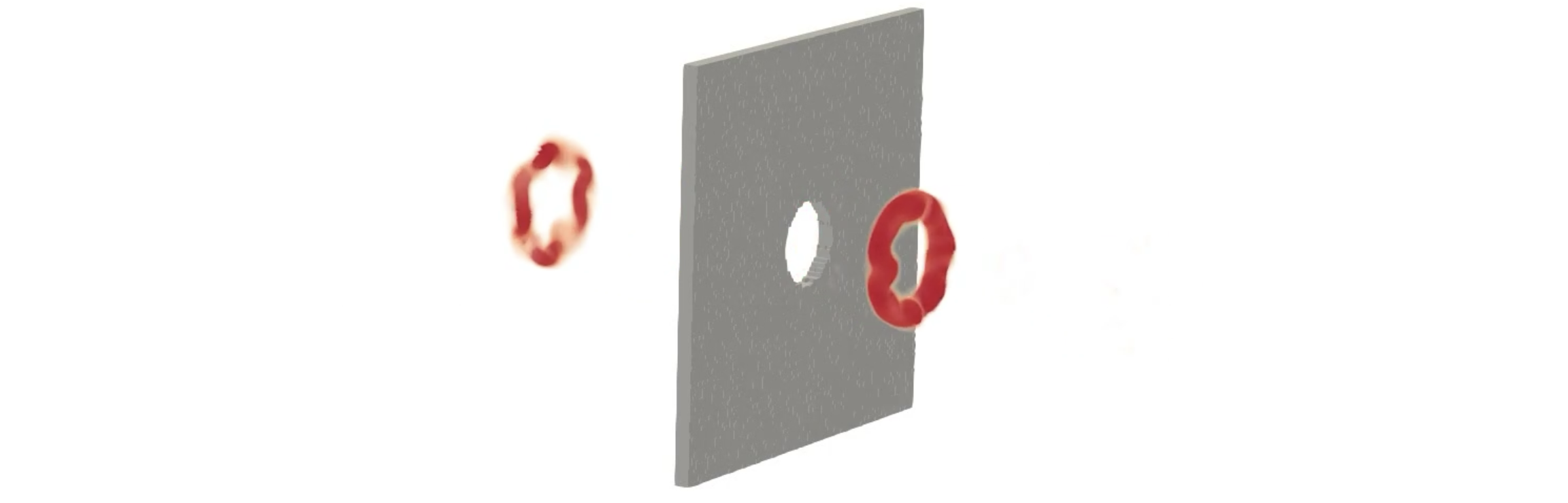 Acoustic wave through orifice