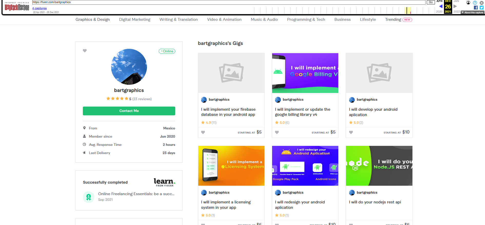 Perfil de Magnus Nørgaard en Fiverr