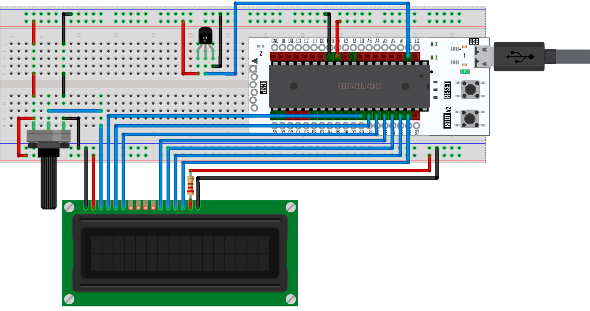 Sensor de temperatura analógico Lm35 – Finder AVL