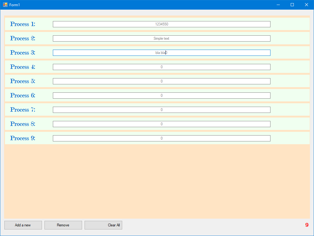 Launch of main menu WinForm Dynamic Forms