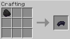 Crafting black dye using coal