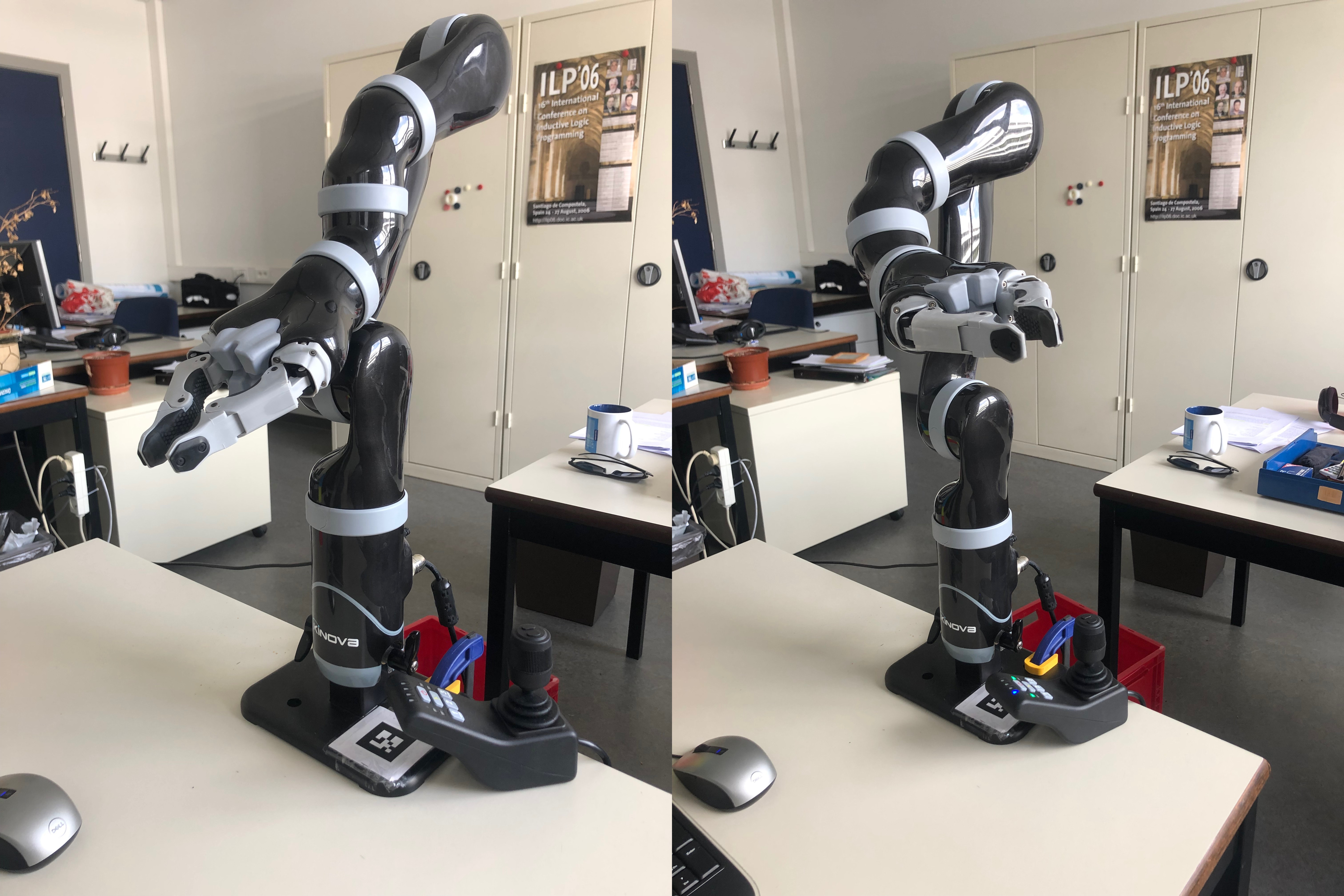 Rest and Home positions of robot arm