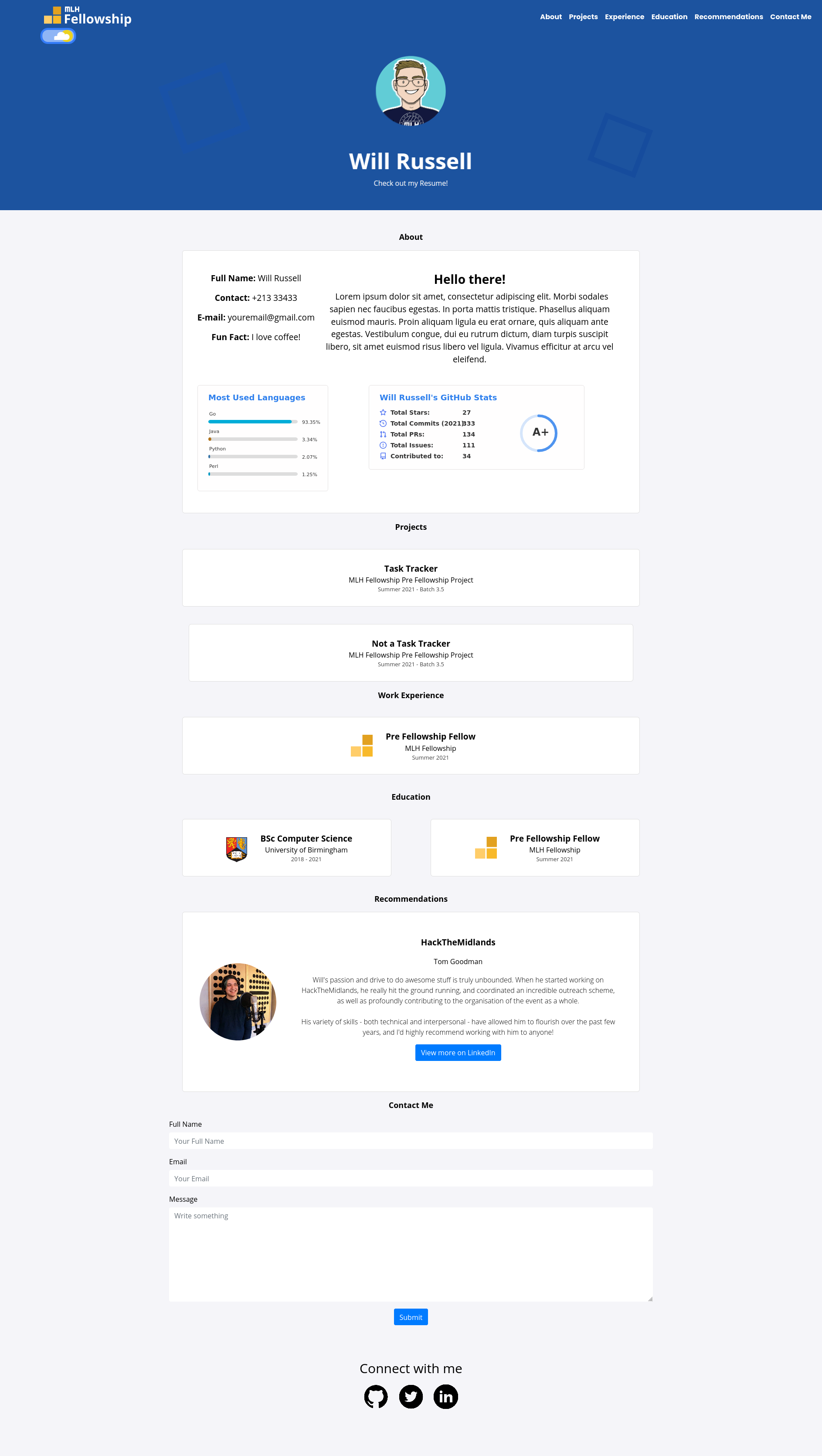 pod-3.1.3-portfolio 网站模板截图