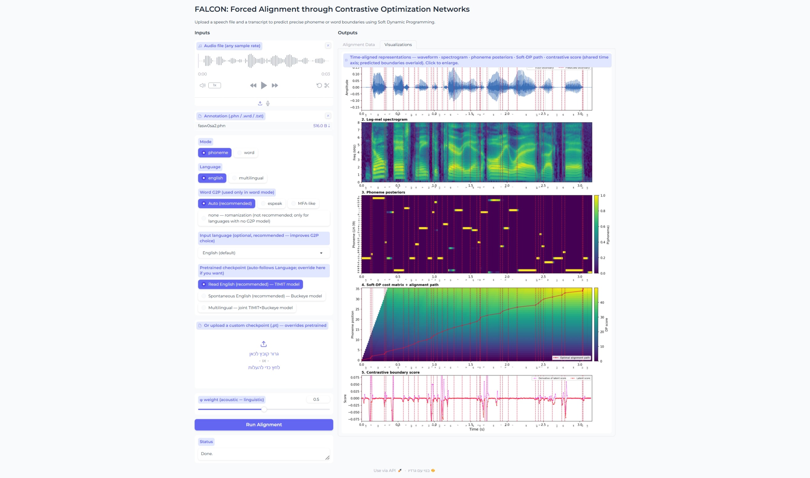 Demo — time-aligned visualizations