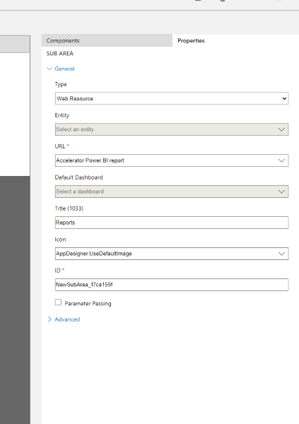 Set Sitemap web resource