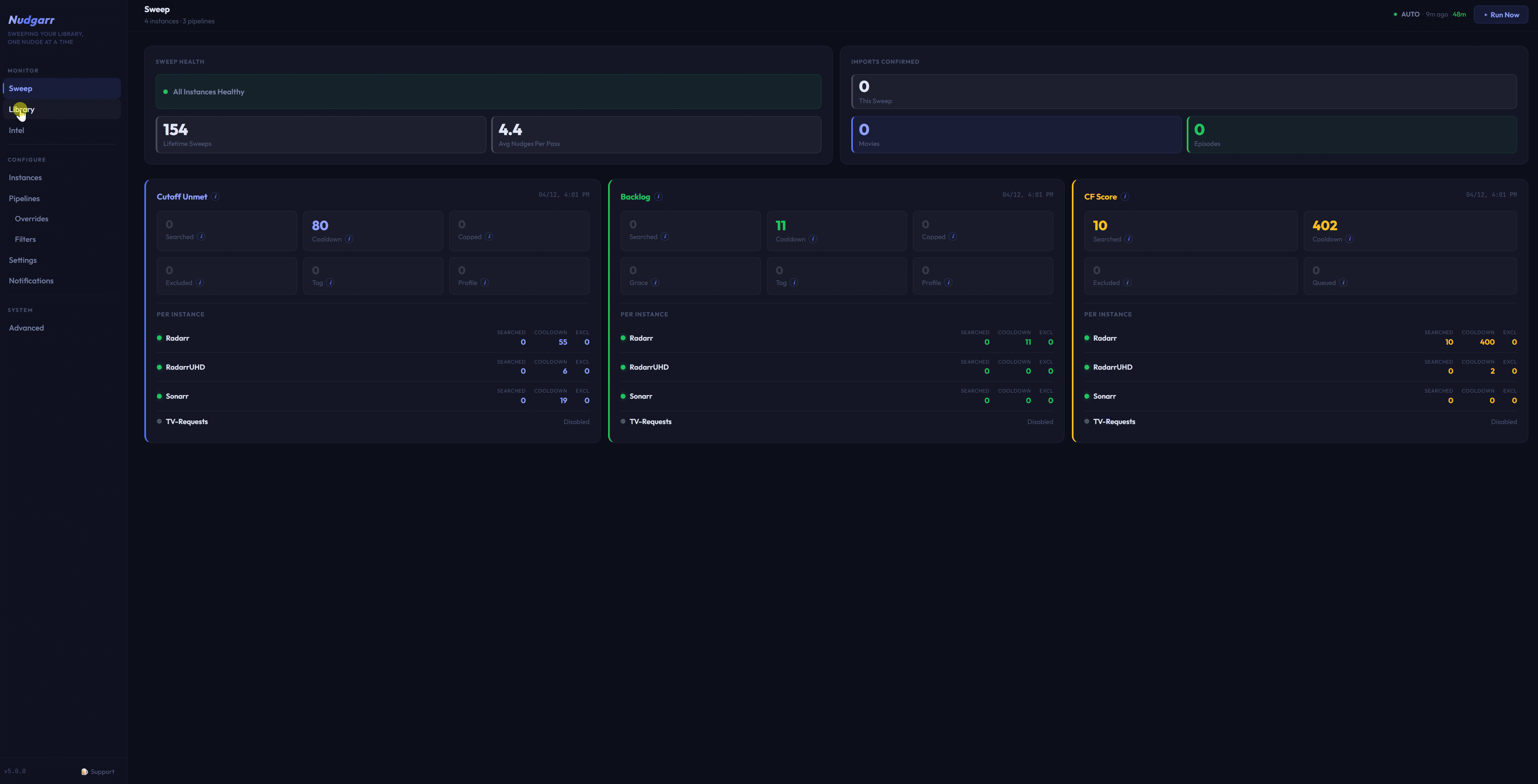 Nudgarr UI
