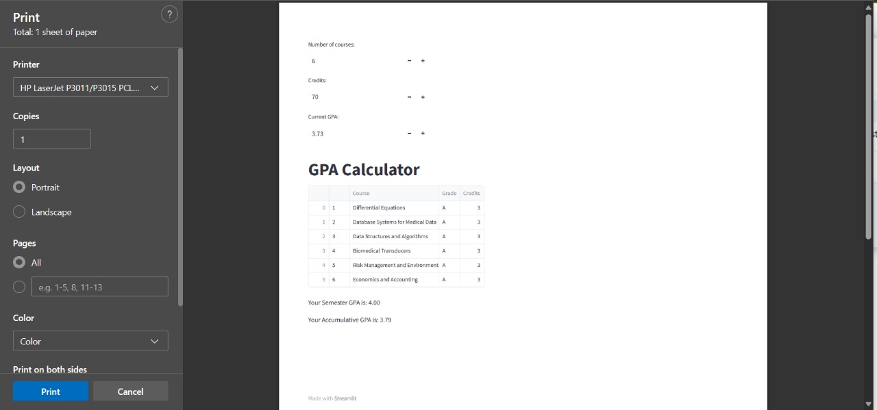 GPA Calculator