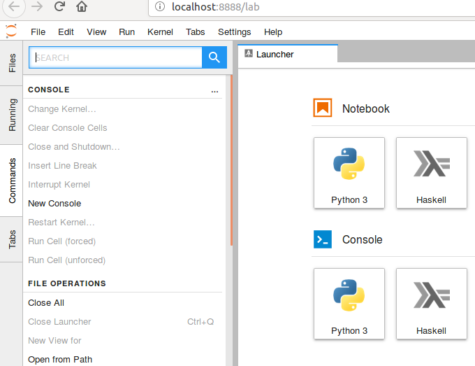 Jupyter Command Registry