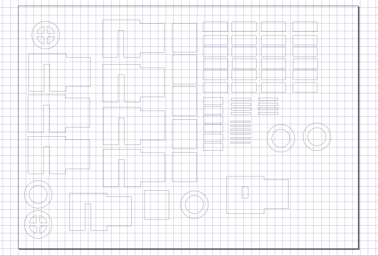 Dessin 2D du banc de tests