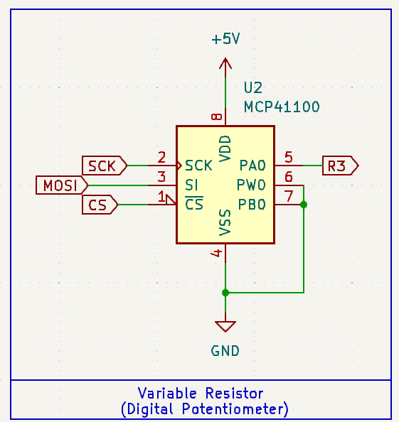 Digital Potentiometer schematic