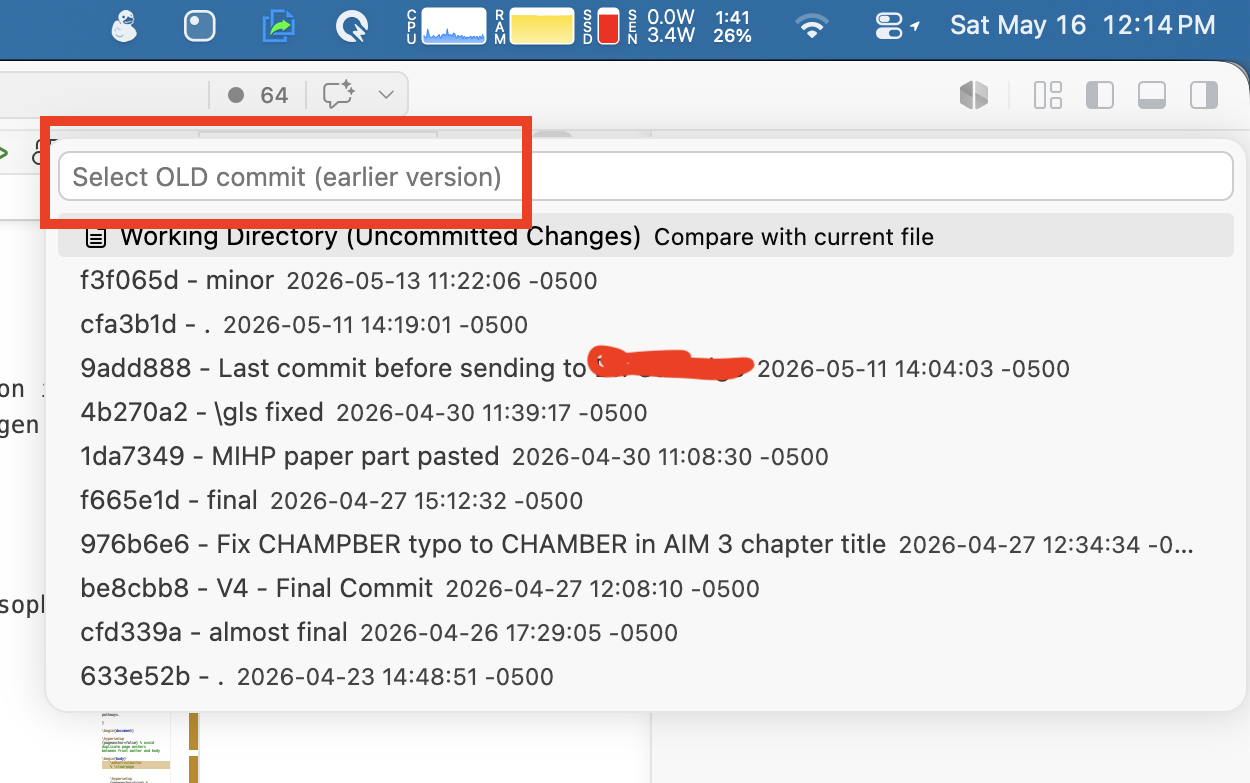 Step 2: Choose the old commit