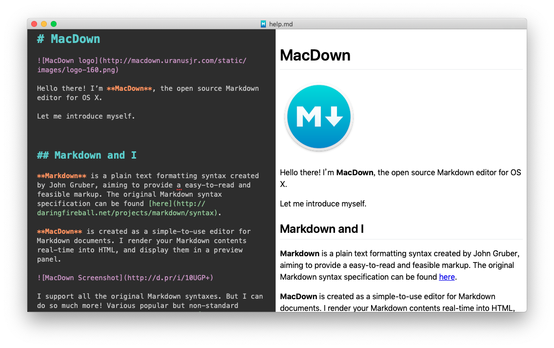 macdown syntax