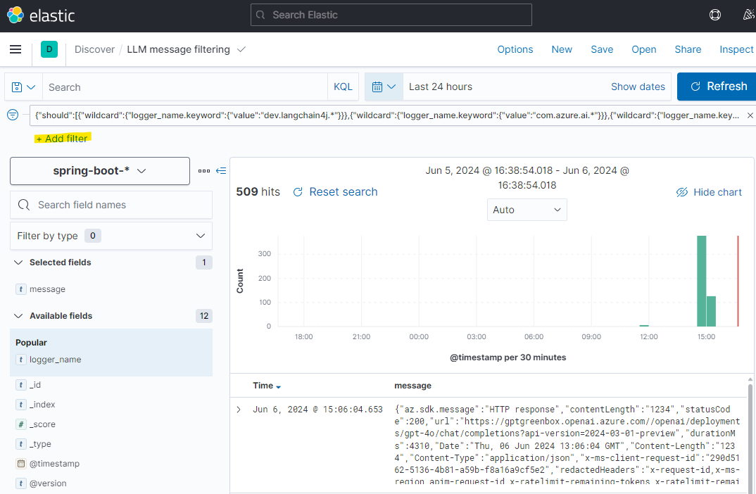 Kibana filters