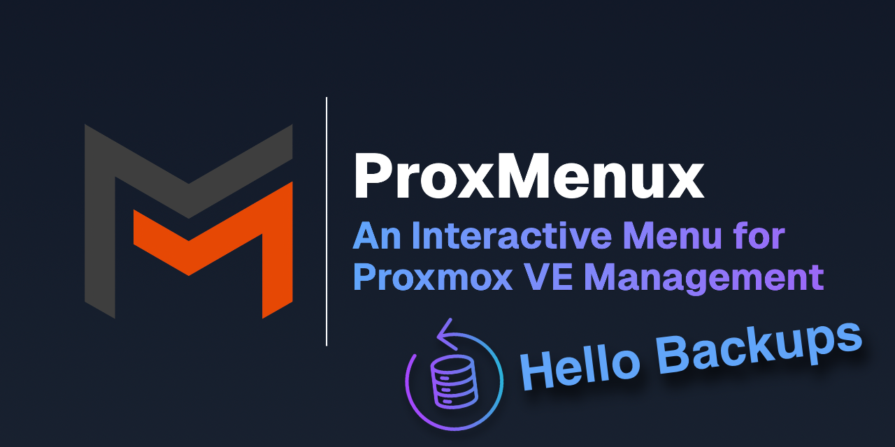 ProxMenux Backups