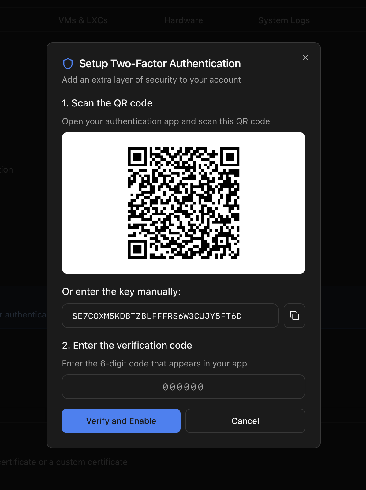 2FA Setup 