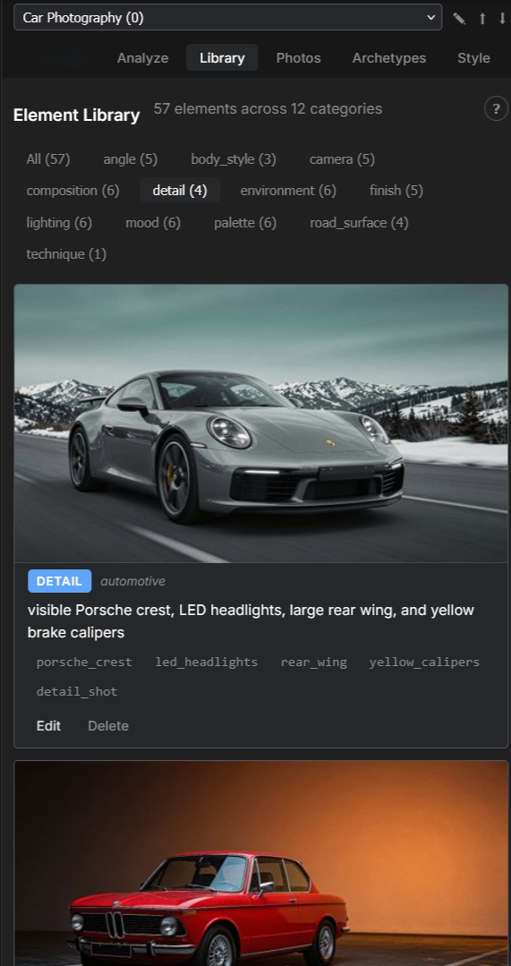 Library browser