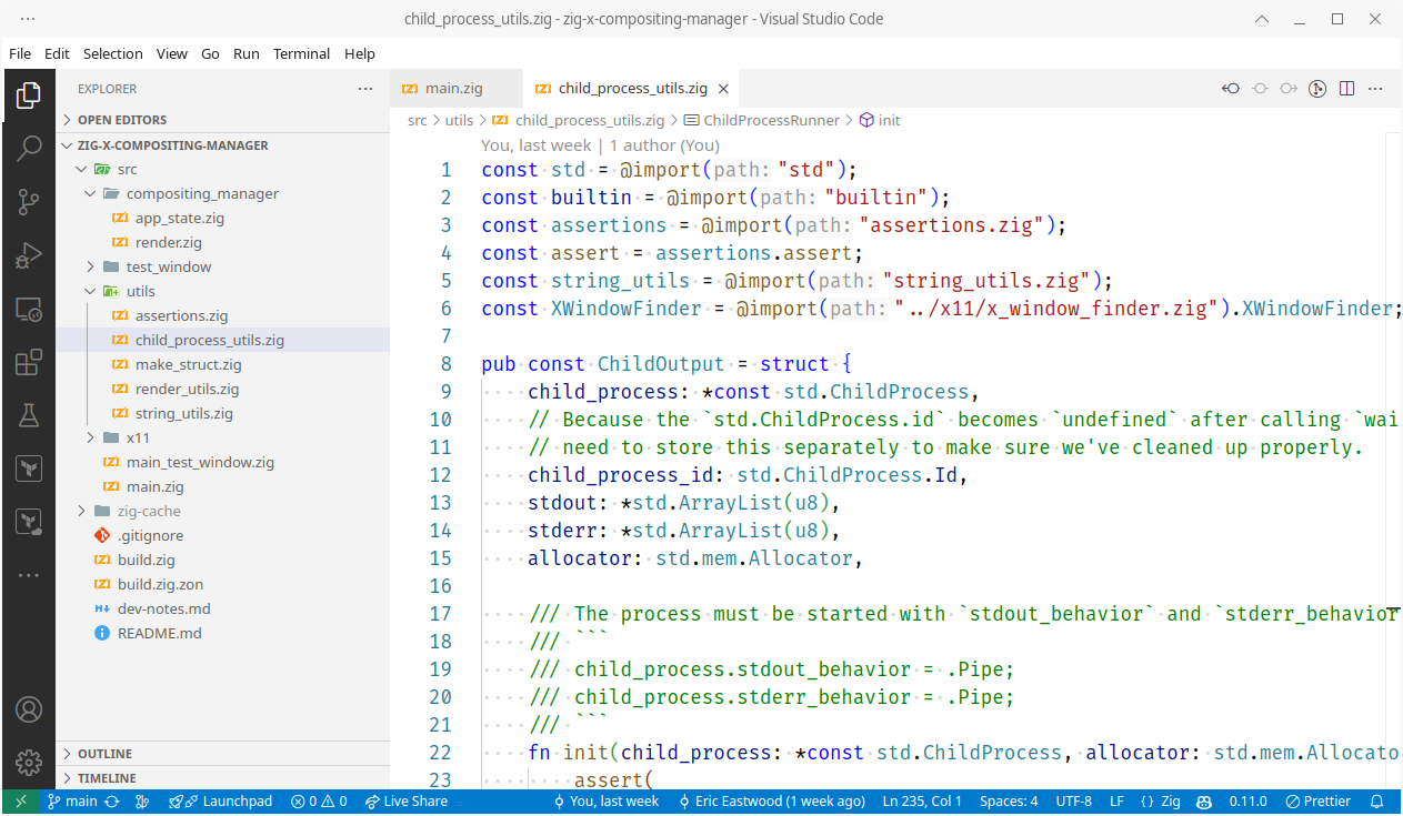 VSCode example with Light+