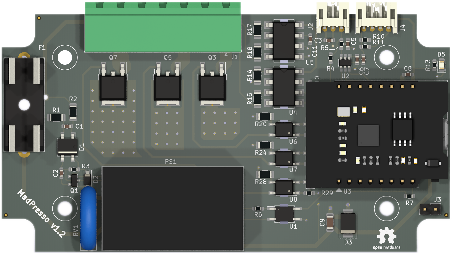 PCB top view