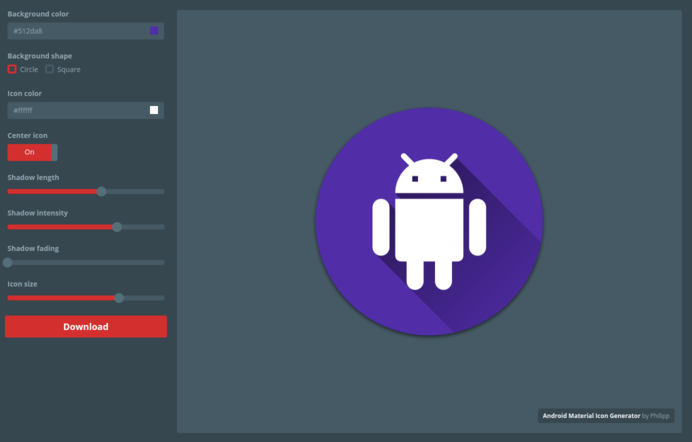 gmail android app icon generator