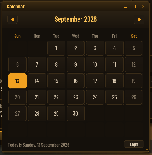 calendar