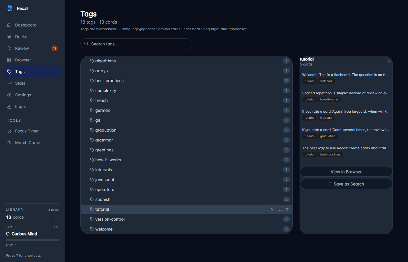 Tags