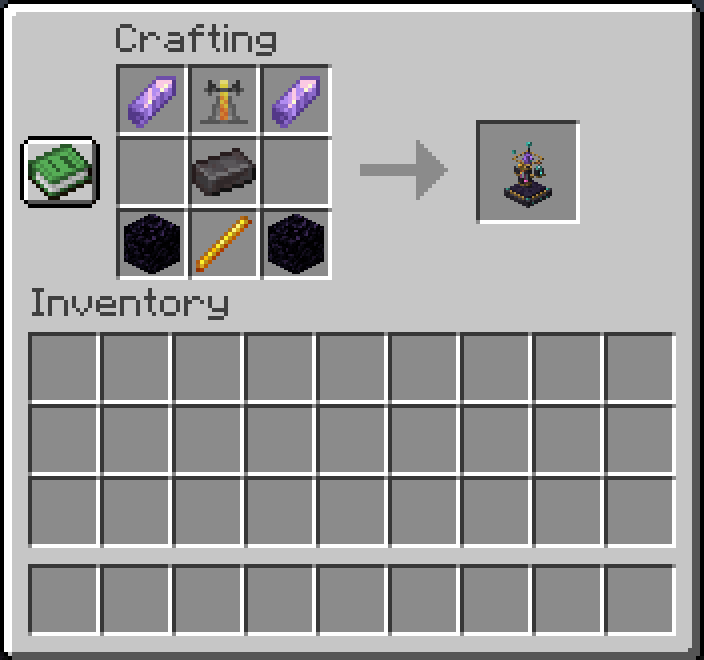 Chaos Brewing Stand recipe in the actual Minecraft crafting interface