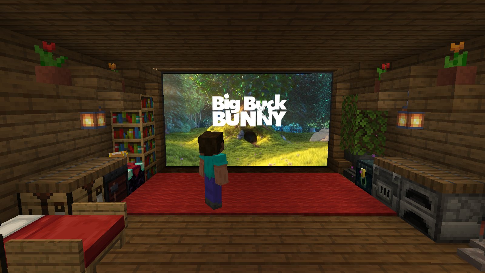Your desktop on a screen in your base