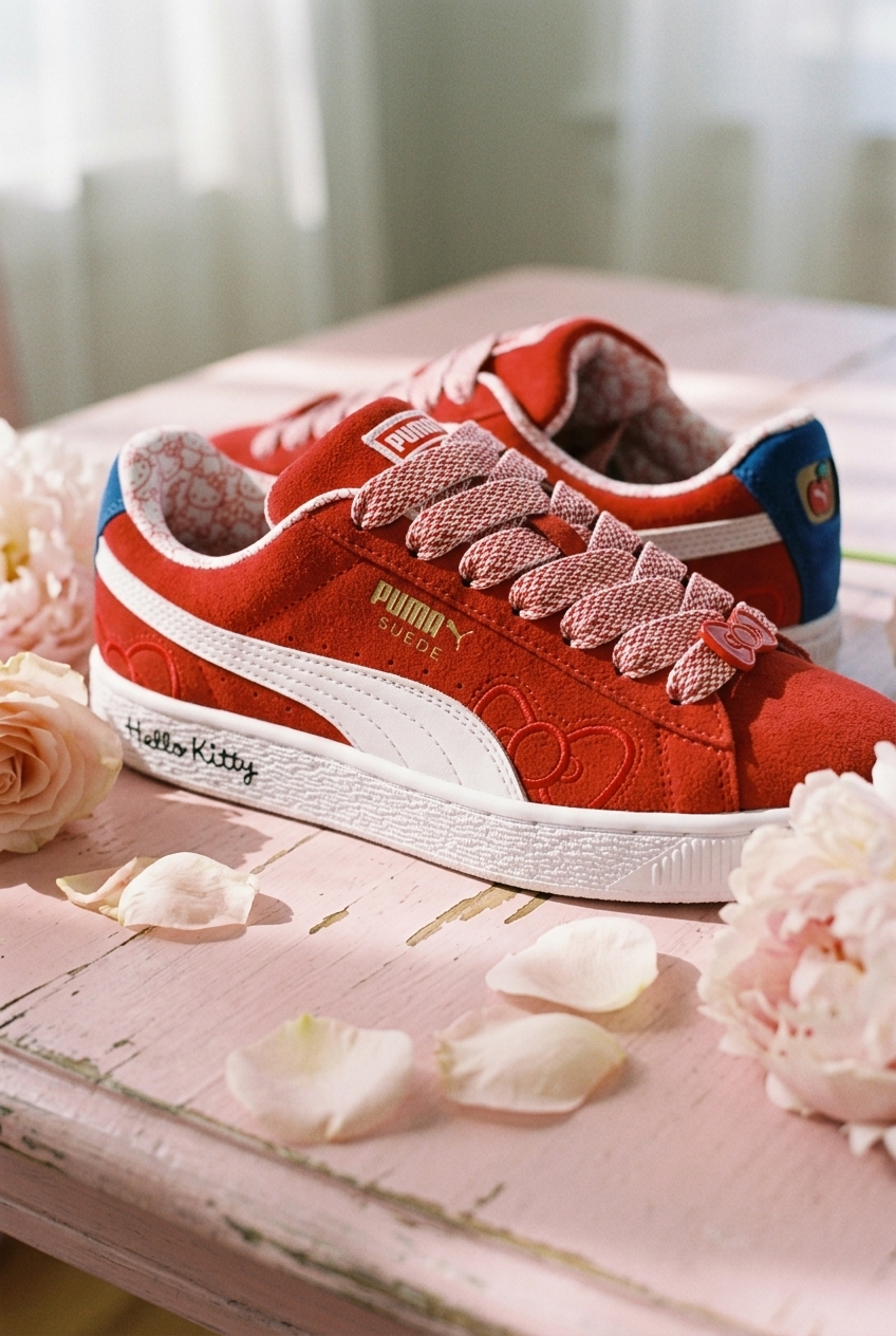 Morning coffee run in ASICS women streetwear sneakers