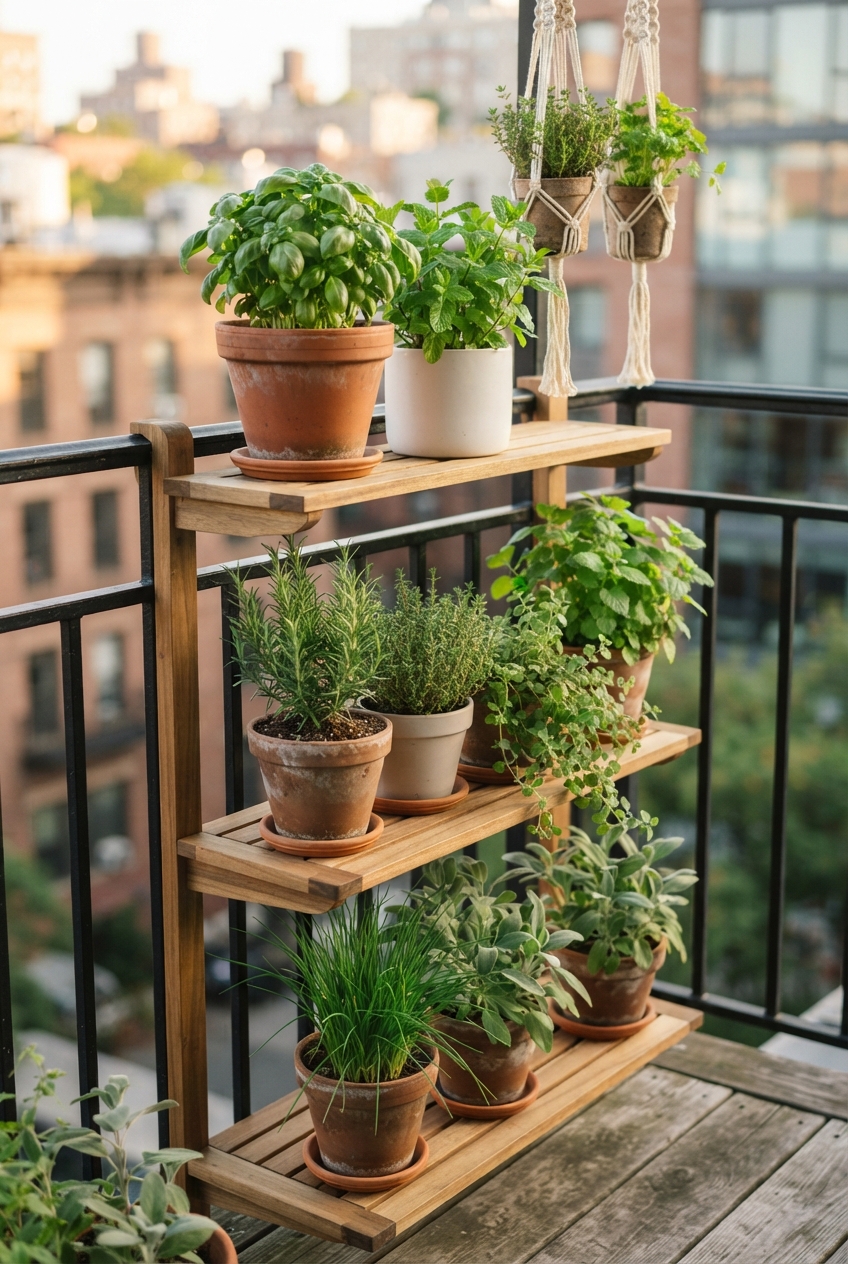 Small Balcony, Big Flavor - Vertical Herb Garden Kit