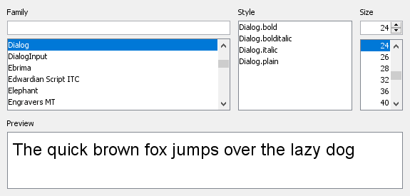 Font Chooser (Windows)