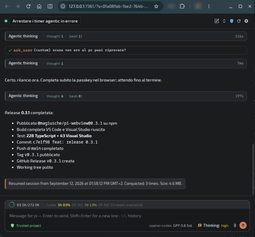 pi-webview standalone in the browser