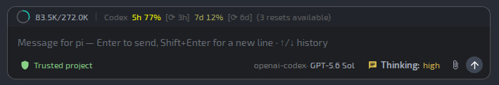 Composer and extension status in the webview UI