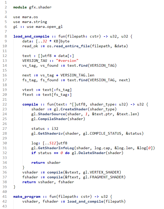 shader loading