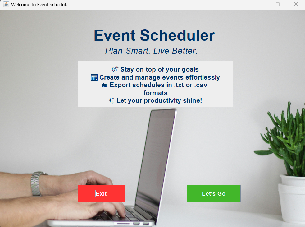 Main GUI Screen