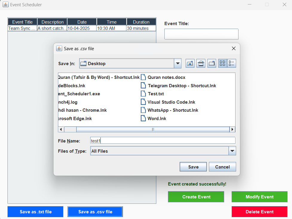 Saving as CSV