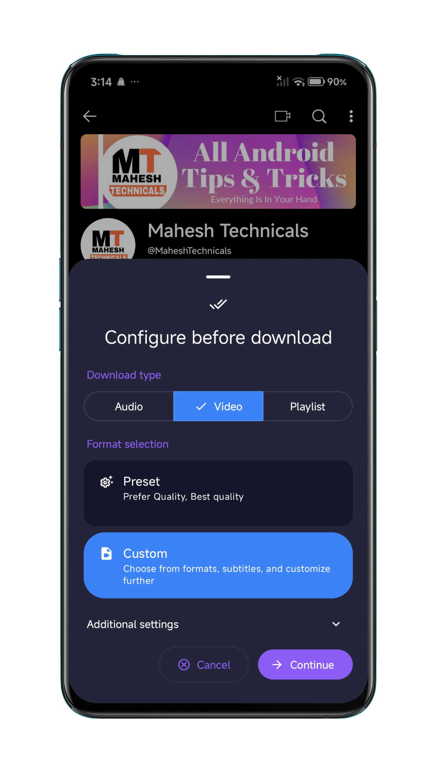 Seal Plus home screen — download manager