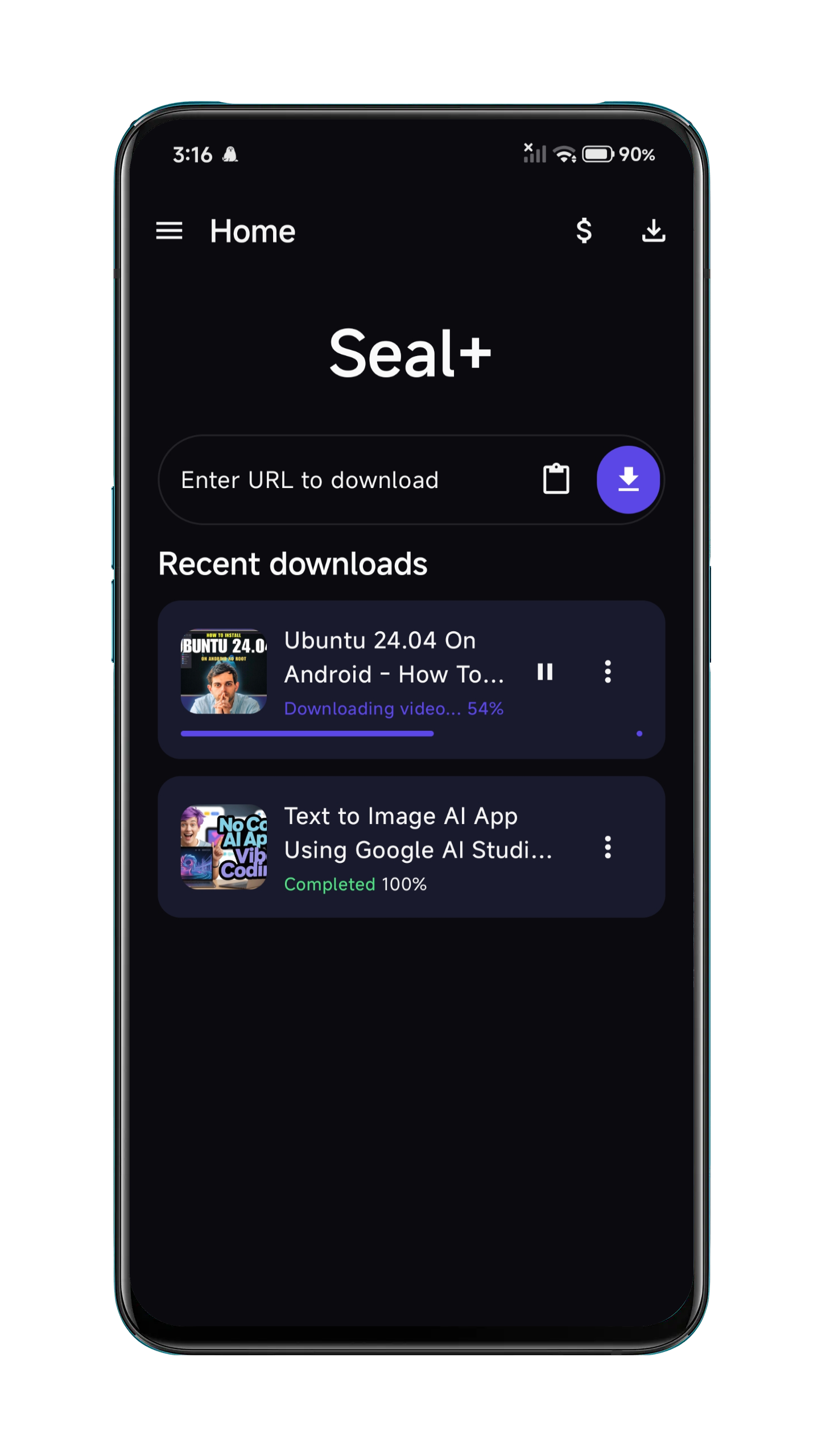Seal Plus format selection