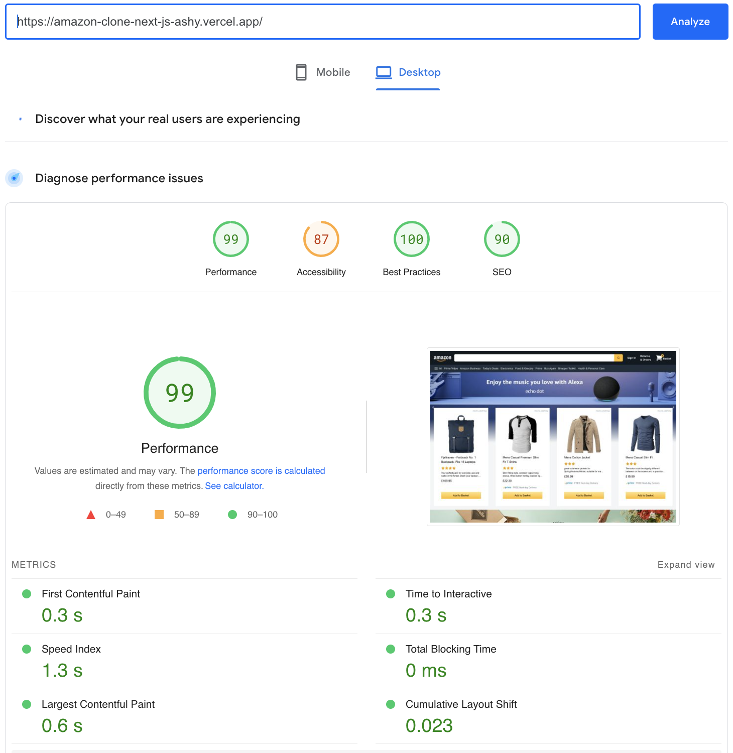 Performance Score