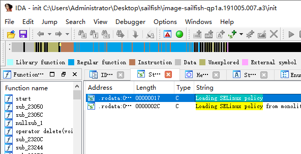 init.SelinuxInitialize string location